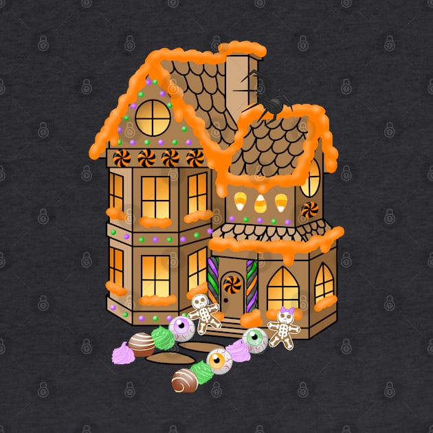 Halloween Gingerbread House by Luna-Cooper